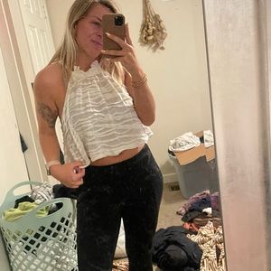 White crop top